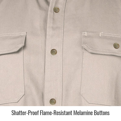 Black Stallion WF2110-ST FR Stretch Cotton Welding Jacket - Tan