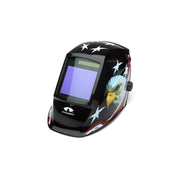 Pyramex - LeadHead - AUTODARKENING WELDING HELMET-MANUAL-98x87mm-AMERICAN EAGLE - 1/Pair