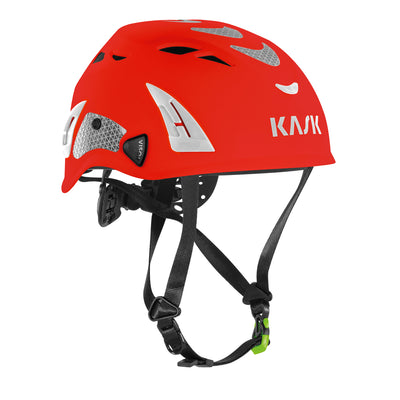 Kask Superplasma HD Hi-Viz Type I Class C Vented Red Fluorescent Safety Helmet - WHE00139-223