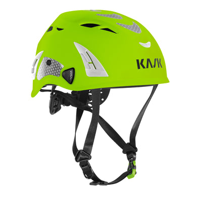 Kask Superplasma HD Hi-Viz Type I Class C Vented Lime Fluorescent Safety Helmet - WHE00139-224