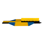 Cable Protector - Yellow Jacket - 5-Ch - 1.25" - Ams - ADA - Kit 1 - Dog Bone - Yellow/Black - 65 - 200 Lb Load - WSA-125-KIT1-HS