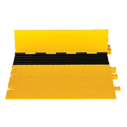 Cable Protector - Yellow Jacket - 5-Ch - 1.25" - Ams - ADA - Kit 3 - Dog Bone - Yellow/Black - 65 - 200 Lb Load - WSA-125-KIT3-HS