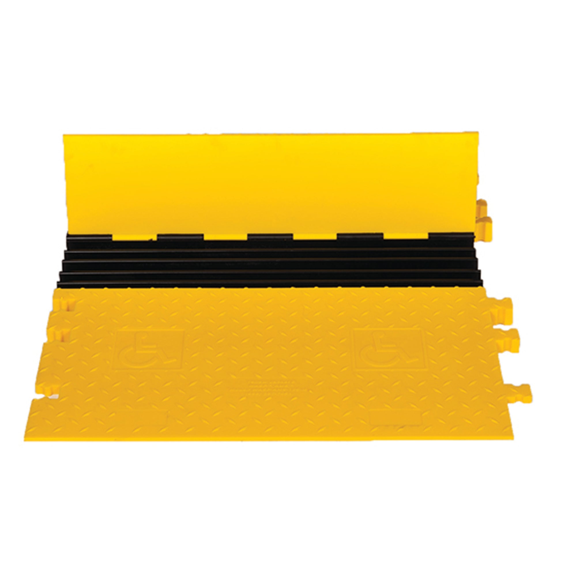 Cable Protector - Yellow Jacket - 5-Ch - 1.25" - Ams - ADA - Kit 3 - Dog Bone - Yellow/Black - 65 - 200 Lb Load - WSA-125-KIT3-HS