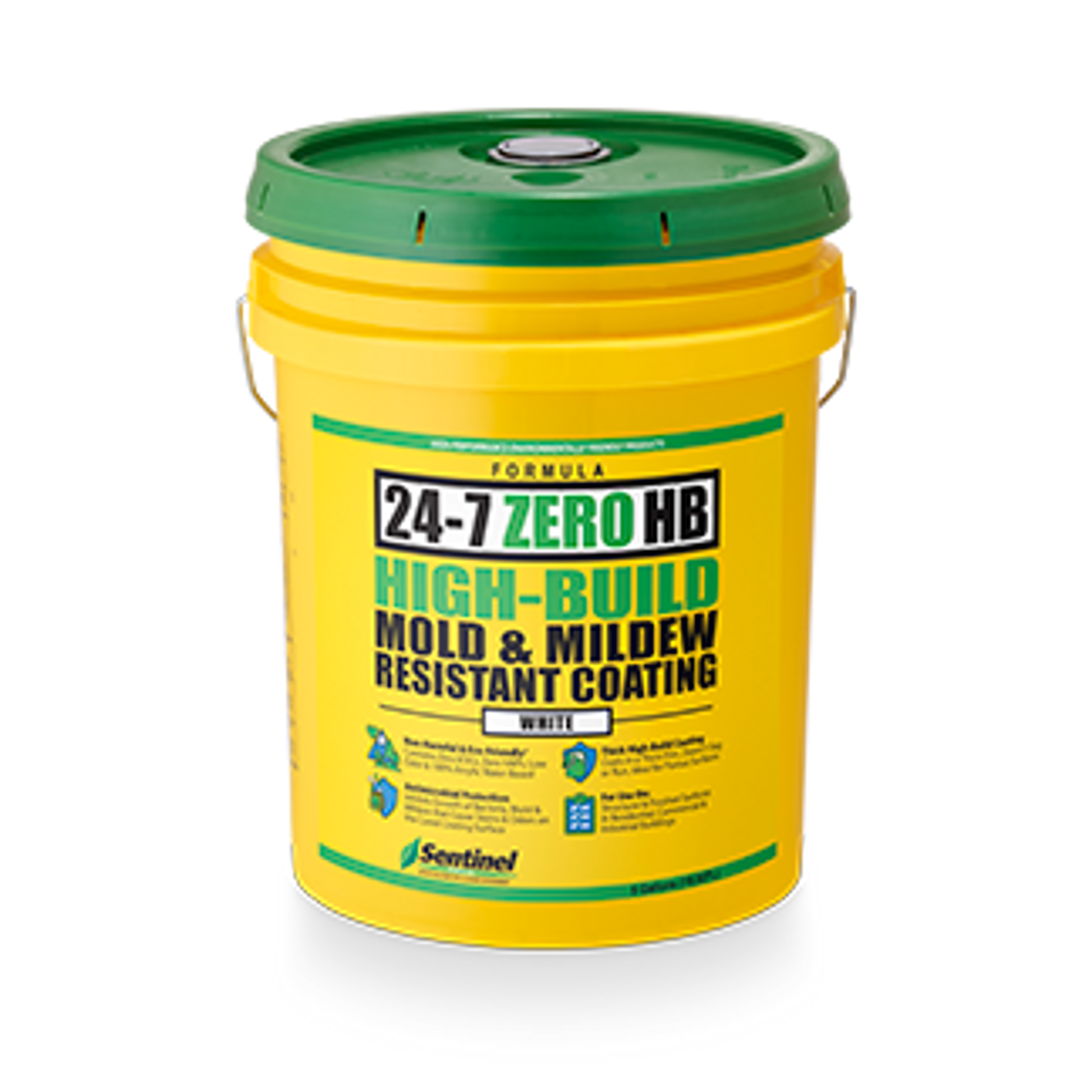 Sentinel 24-7 Zero High-Build Coating - CLEAR - 5 Gallon Pail - 24-7HBCLEAR/05