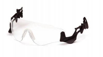 Ridgeline Hardhat Protective Eyewear - Black Temples/Clear H2MAX Anti-Fog Lens - 6/each