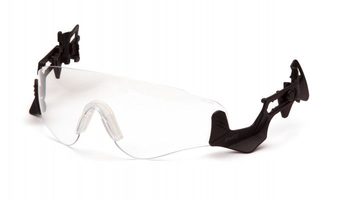 Pyramex- Black Temples - Lens: Clear H2MAX AF - 6/Each
