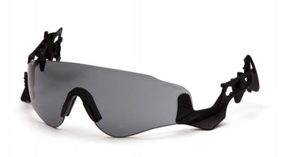 Ridgeline Hardhat Protective Eyewear - Black Temples/Gray H2MAX Anti-Fog Lens - 6/each XR720STM