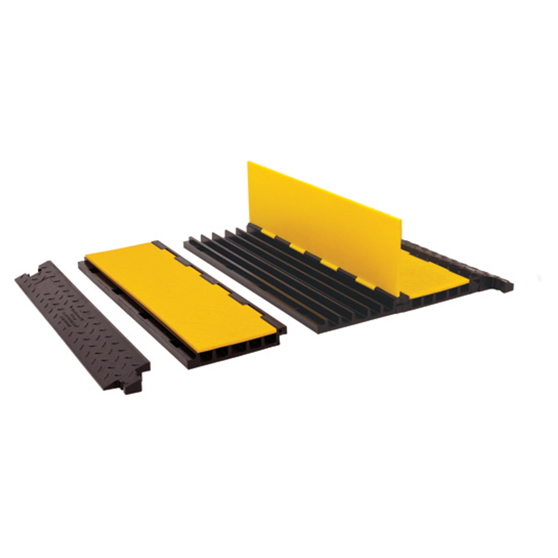 Cable Protector - Yellow Jacket - 5-Ch - 1.25" - Ams - Hourglass - Yellow/Black - 65 - 200 Lb Load - YJ5-125-AMS-Y/B