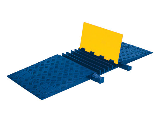 Cable Protector - Yellow Jacket - 5-Ch - 1.25" - ADA - Dog Bone - Yellow/Blue - 42 - 000 Lb Load - YJ5-125ADAY/BLU