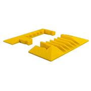 Cable Protector - Yellow Jacket - 5-Ch - 1.25" - End Boot Pair - Dog Bone - Yellow - 65 - 200 Lb Load - YJ5EB-125-Y