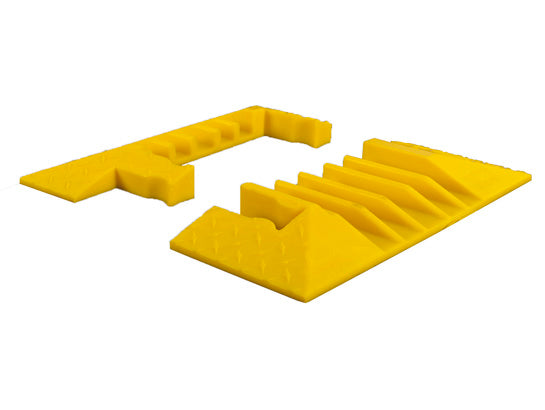 Cable Protector - Yellow Jacket - 5-Ch - 1.25" - End Boot Pair - Dog Bone - Yellow - 65 - 200 Lb Load - YJ5EB-125-Y
