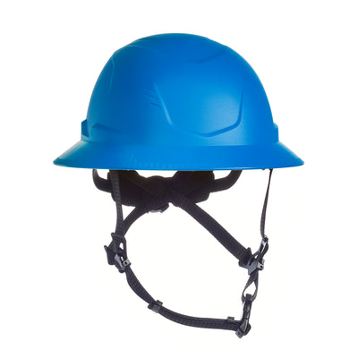 MSA V-Gard H2 Full Brim - Type II Class E Safety Helmet - Non-Vented - Blue - 10250596