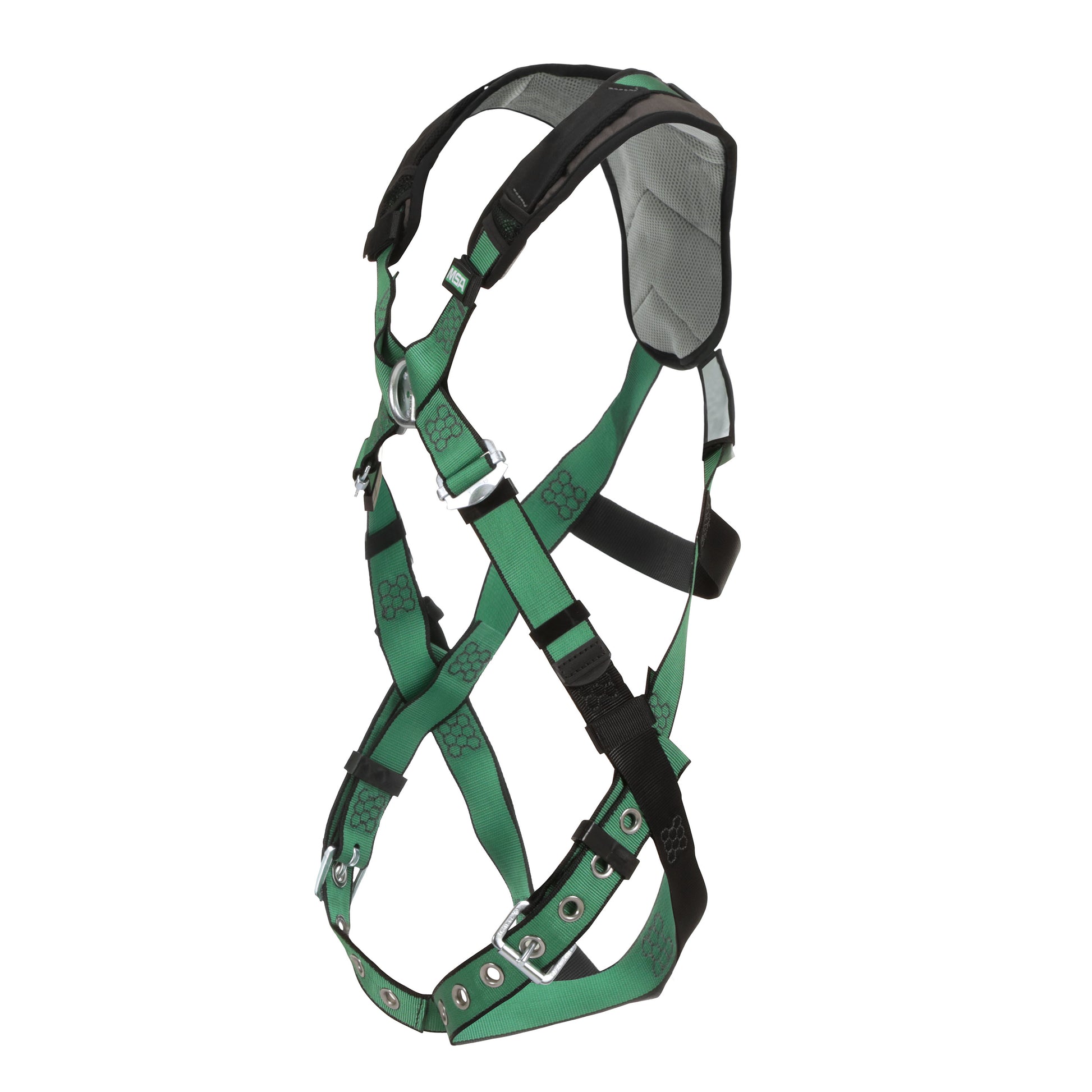 MSA V-FORM+ Harness w/Back & Front D-Rings - Tongue Buckle Leg Straps - Extra Small - 10206092