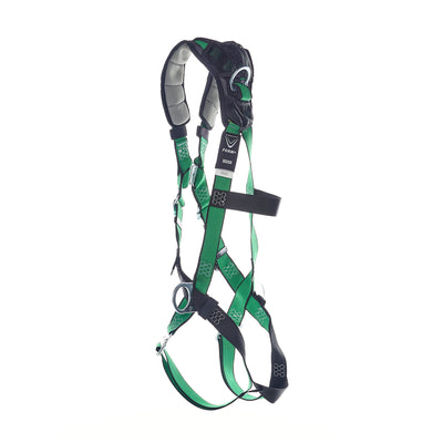 MSA V-FORM+ Harness w/Back, Front & Side D-Rings - Quick Connect Leg Straps - Super Extra Large - 10206147