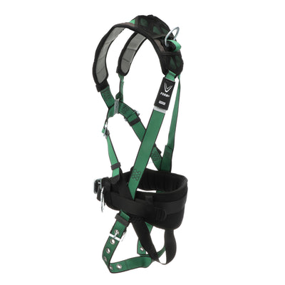 MSA V-FORM+ Construction Harness w/Back & Side D-Rings - Tongue Buckle Leg Straps - Shoulder Padding - Extra Large - 10206162