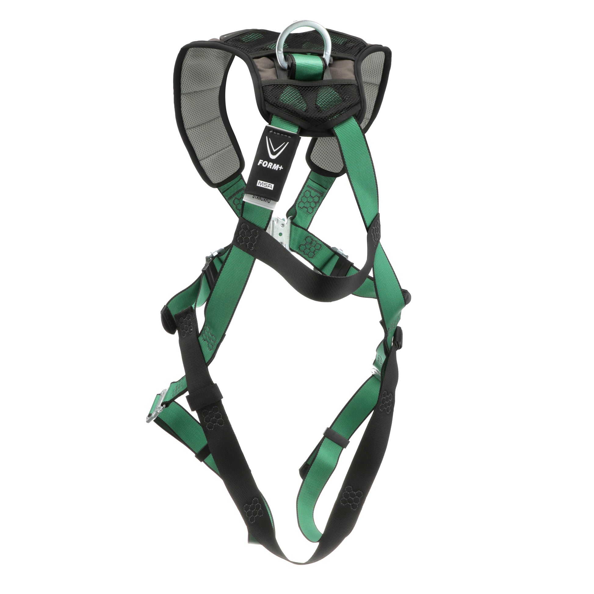 MSA V-FORM+ Harness w/Back D-Ring - Quick Connect Leg Straps - Super Extra Large - 10206103