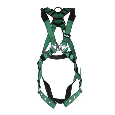 MSA V-FORM Harness w/Back D-Ring - Tongue Buckle Leg Straps - Standard - 10196642