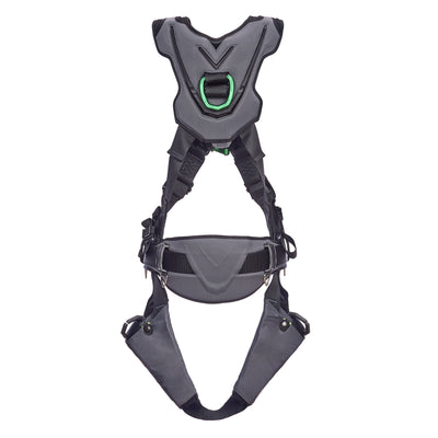 MSA V-FLEX Construction Harness w/Back, Front & Side D-Rings - Quick Connect Leg Straps - Standard - 10211343