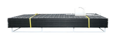 Ground Protection - AlturnaMat - Mat-Pak - (12) 4'X8' Mats - Black - W/ Acc & Hand Holes - 120 Ton Load - AMCP4HH8