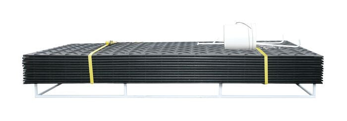 Ground Protection - AlturnaMat - Mat-Pak - (12) 4'X8' Mats - Black - W/ Acc & Hand Holes  - 120 Ton Load - AMCP4HH8