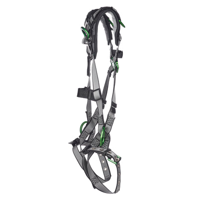 MSA V-FIT Harness w/Back, Side and Shoulder D-Rings - Tongue Buckle Leg Straps - Shoulder Padding - Standard - 10194941