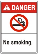NO SMOKING. SMOKING PICTO - DANGER SIGN