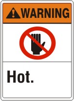 HOT HAND PICTO - WARNING SIGN