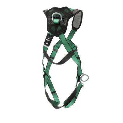 MSA V-FORM+ Harness w/Back & Side D-Rings - Quick Connect Leg Straps - Extra Large - 10206106