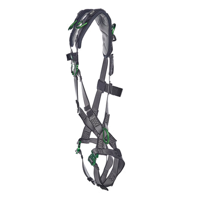MSA V-FIT Harness w/Back, Side and Shoulder D-Rings - Quick-Connect Leg Straps - Shoulder Padding - Extra Large - 10194886