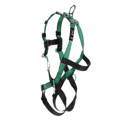 MSA V-FORM Harness w/Back, Front & Side D-Rings - Qwik-Fit Leg Straps - Standard - 10197436