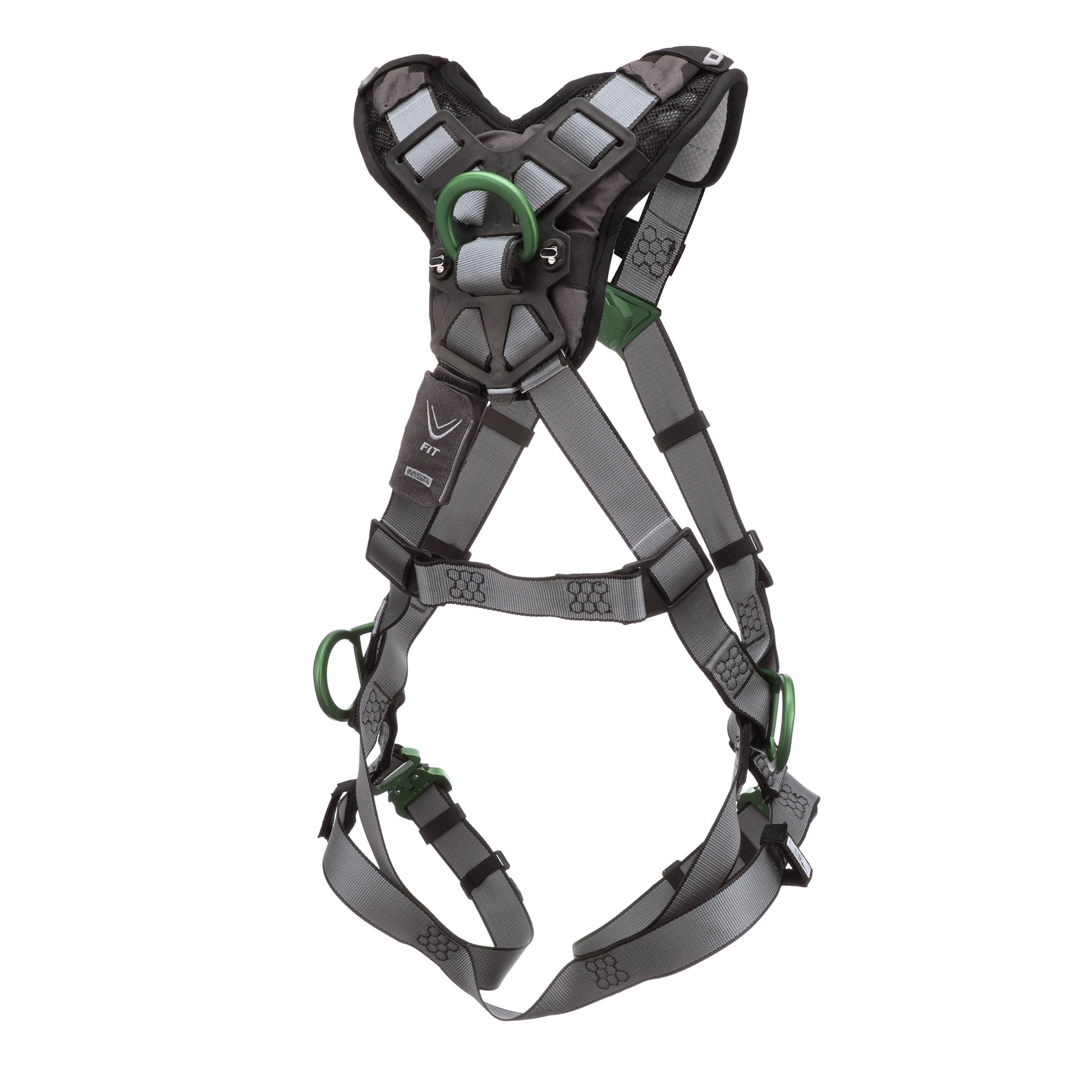 MSA V-FIT Harness w/Back & Side D-Rings - Quick-Connect Leg Straps - Shoulder Padding - Standard - 10194873