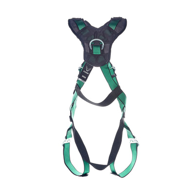 MSA V-FORM+ Harness w/Back & Front D-Rings - Quick Connect Leg Straps - Standard - 10206109