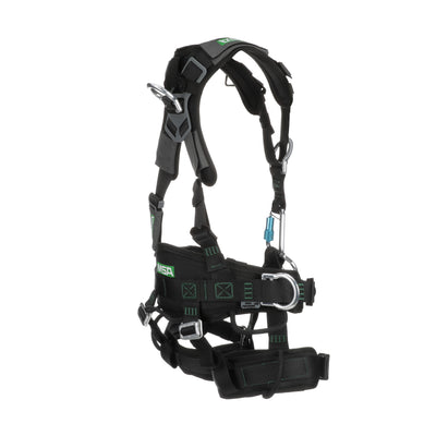 MSA Gravity Suspension Harness w/Back, Front, Belly, & Side D-Rings - Lumbar, Shoulder & Leg Padding - Medium - 10150457