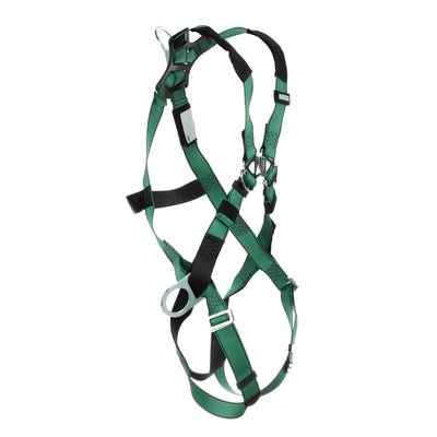 MSA V-FORM Harness w/Back & Side D-Rings - Qwik-Fit Leg Straps - Extra Large - 10197231