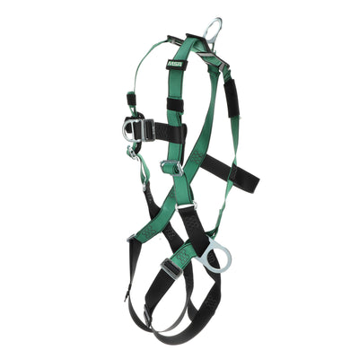 MSA V-FORM Harness w/Back, Front & Side D-Rings - Qwik-Fit Leg Straps - Super Extra Large - 10197438