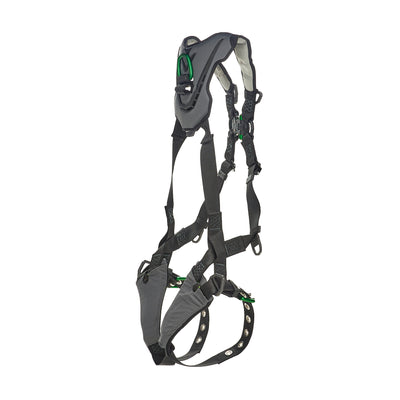 MSA V-FLEX Harness w/Back & Front D-Rings - Tongue Buckle Leg Straps - Extra Large - 10211322