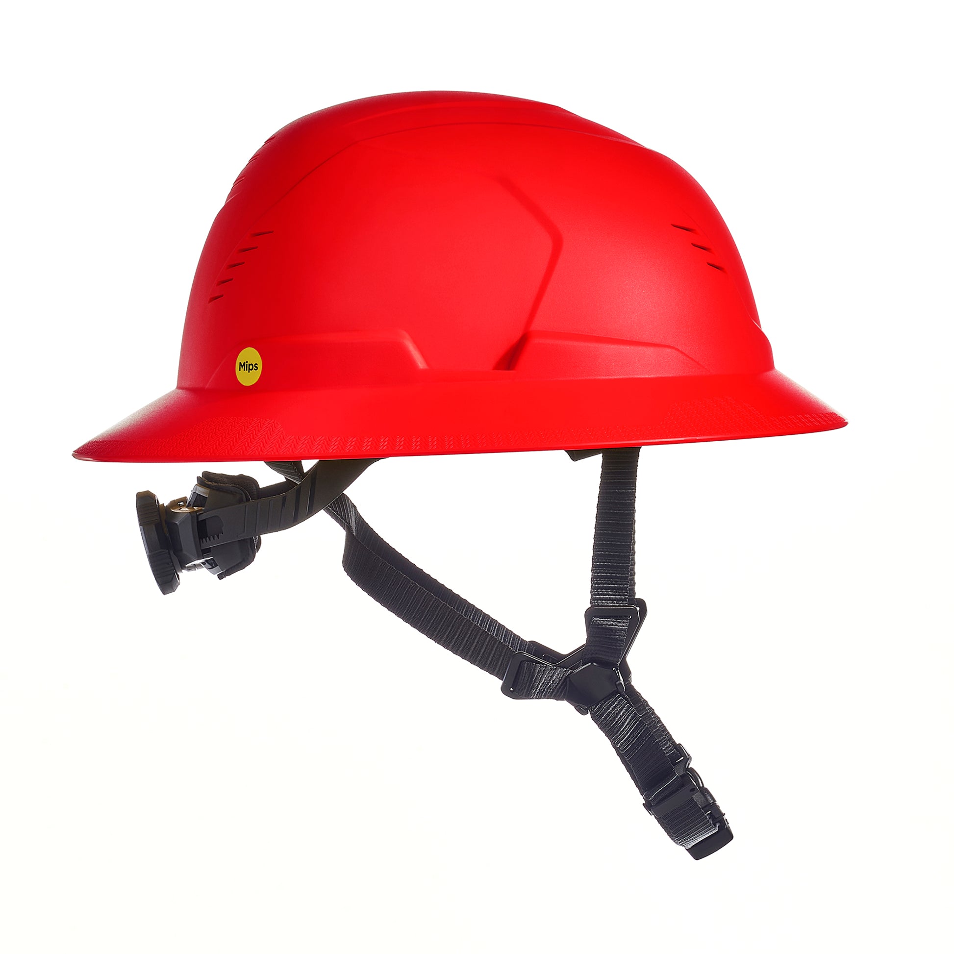 MSA V-Gard H2 Full Brim - Type II Class C - Mips - Safety Helmet - Vented - Red - 10250611