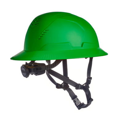 MSA V-Gard H2 Full Brim - Type II Class C Safety Helmet - Vented - Green - 10250588