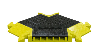 Cable Protector - Bumble Bee - 5-Ch - 1.25" - Y-Section - T-Conn - Black/Yellow - 24 - 000 Lb Load - BB5Y-125-T-B/Y