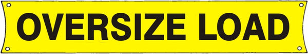 OVERSIZE LOAD BANNER - FOR ESCORT VEHICLES