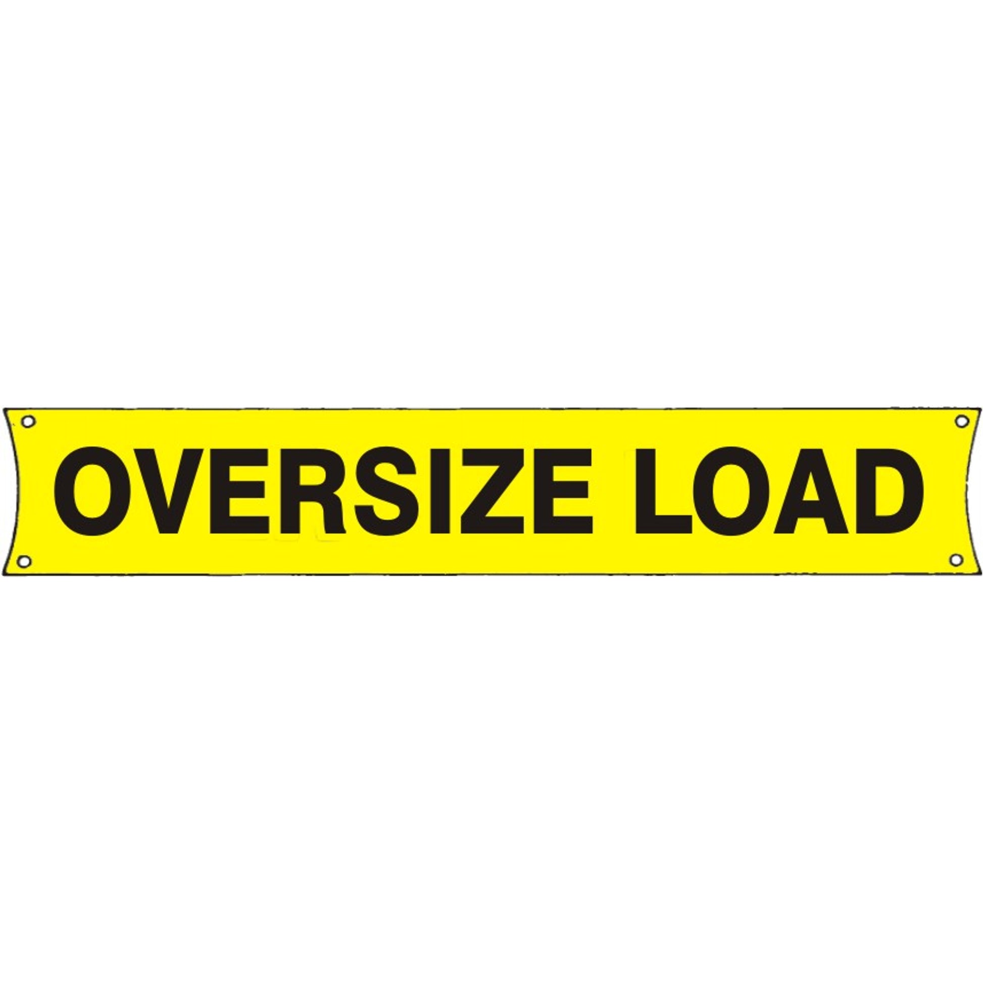 OVERSIZE LOAD BANNER - OVERSIZE LOAD BANNER, 18X96, Banner