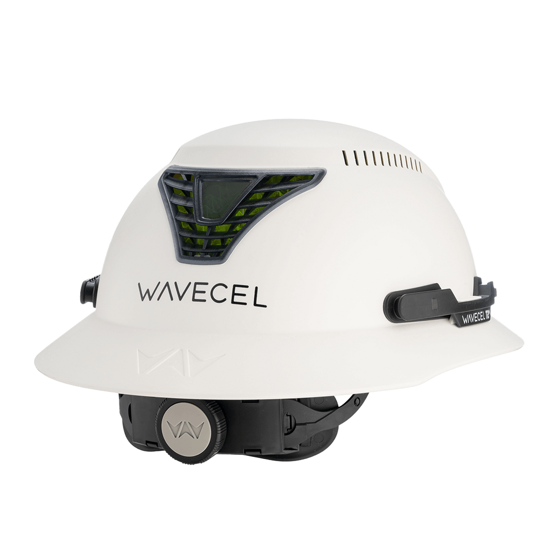 Hardknock Resolve - Full Brim - Class C - Type 2 Safety Helmet - Vented - White - 100-0-100