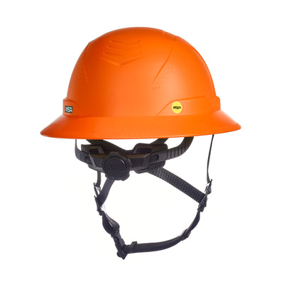 MSA V-Gard H2 Full Brim - Type II Class C - Mips - Safety Helmet - Non-Vented - Orange - 10250622