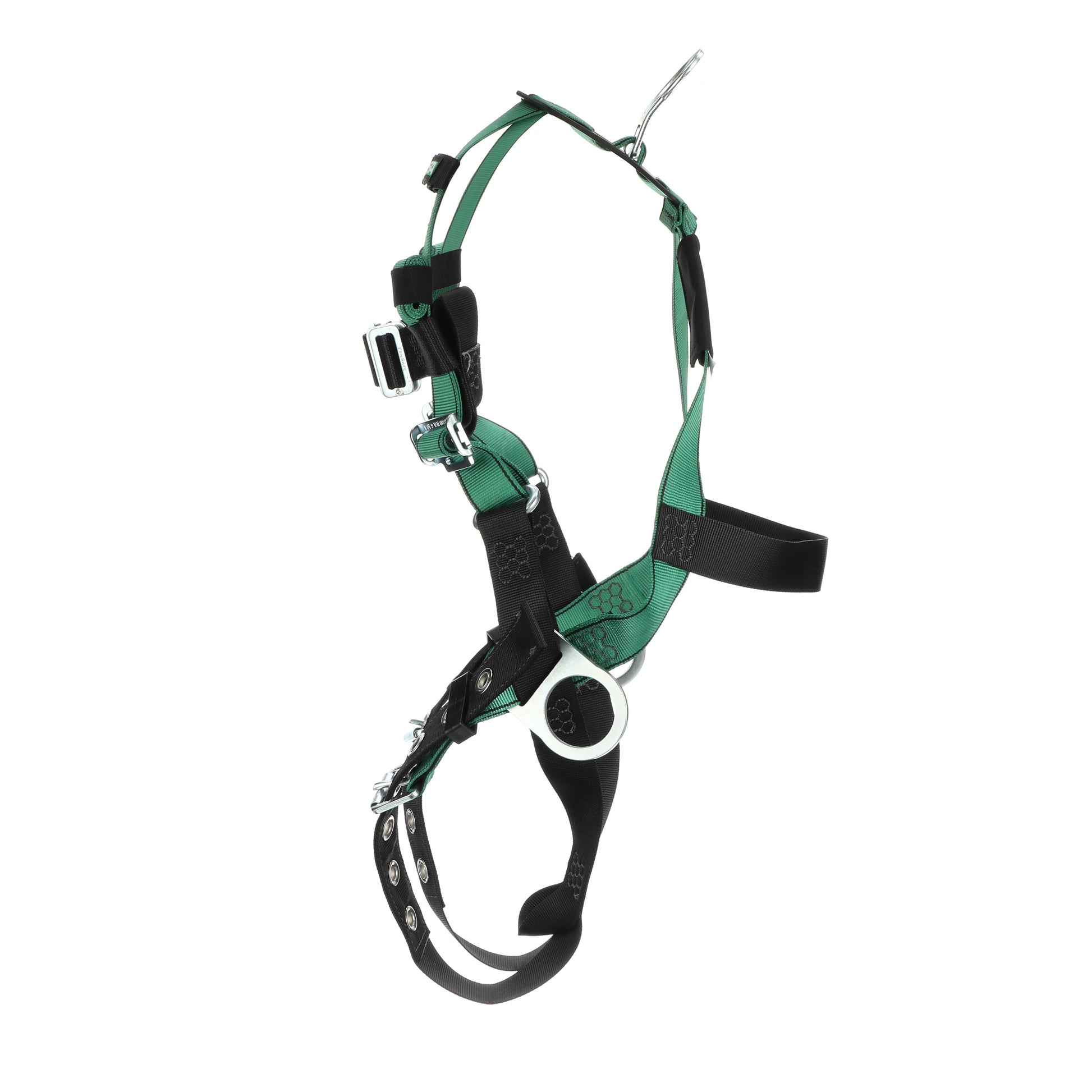 MSA V-FORM Harness w/Back, Front & Side D-Rings - Tongue Buckle Leg Straps - Super Extra Large - 10197209