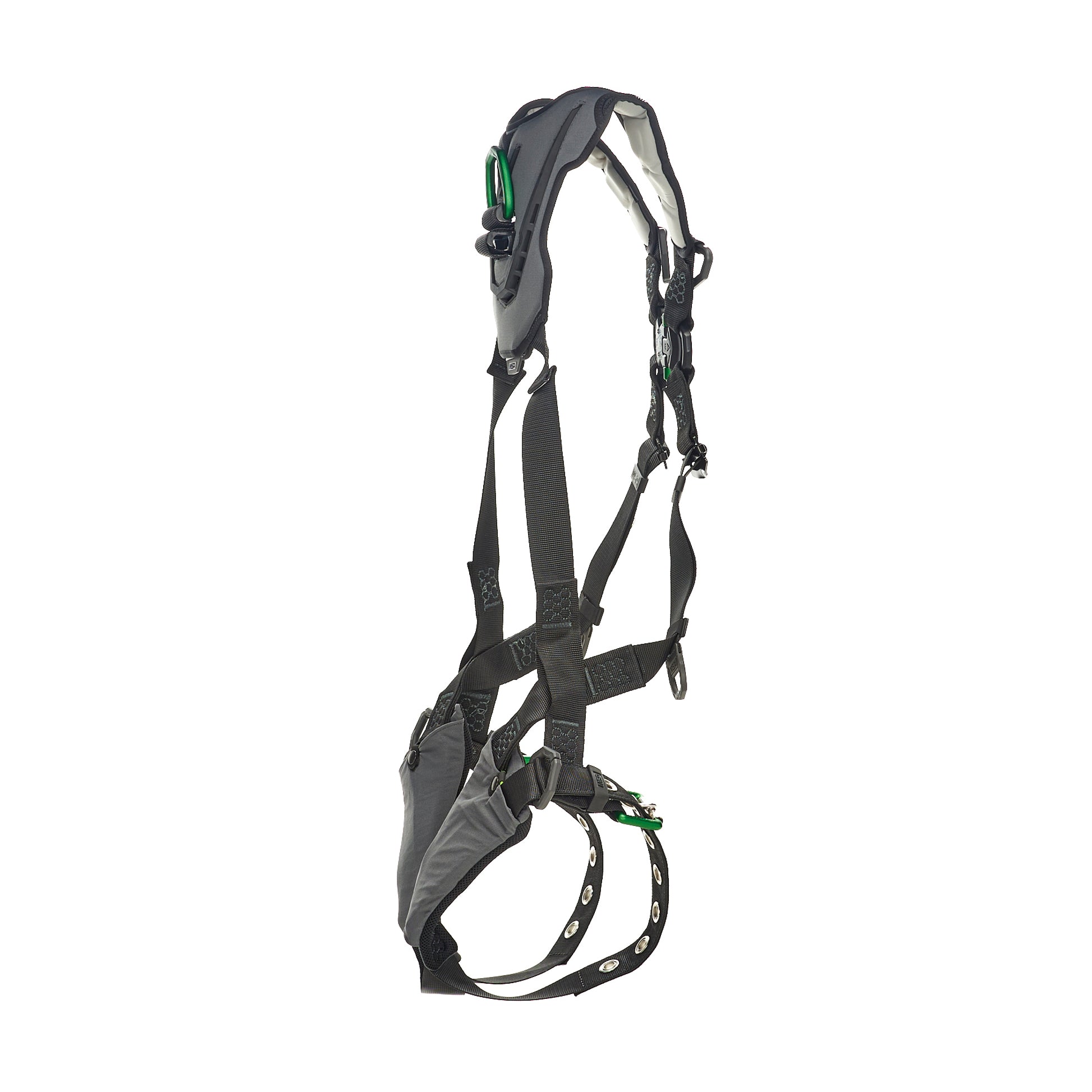 MSA V-FLEX Harness w/Back & Front D-Rings - Tongue Buckle Leg Straps - Super Extra Large - 10211323