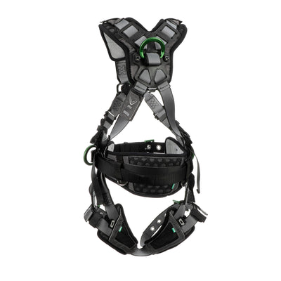 MSA V-FIT Construction Harness w/Back & Side D-Rings - Tongue Buckle Leg Straps - Shoulder & Leg Padding - Standard - 10195181