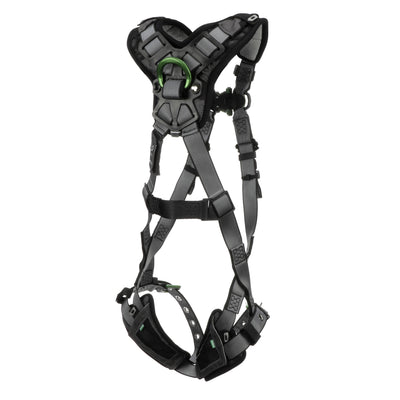 MSA V-FIT Harness w/Back & Front D-Rings - Tongue Buckle Leg Straps - Shoulder Padding - Extra Small - 10194892