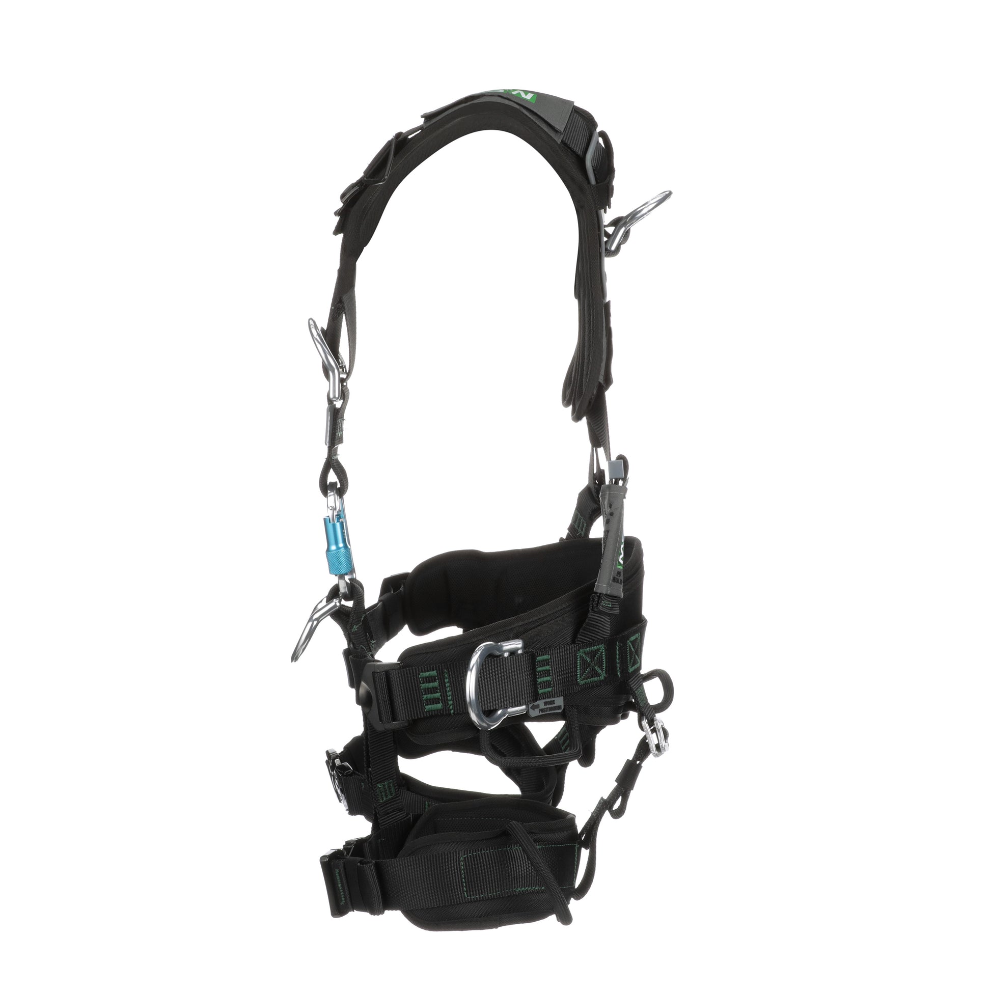 MSA Gravity Suspension Harness w/Back, Front, Belly, & Side D-Rings - Lumbar, Shoulder & Leg Padding - Medium - 10150457