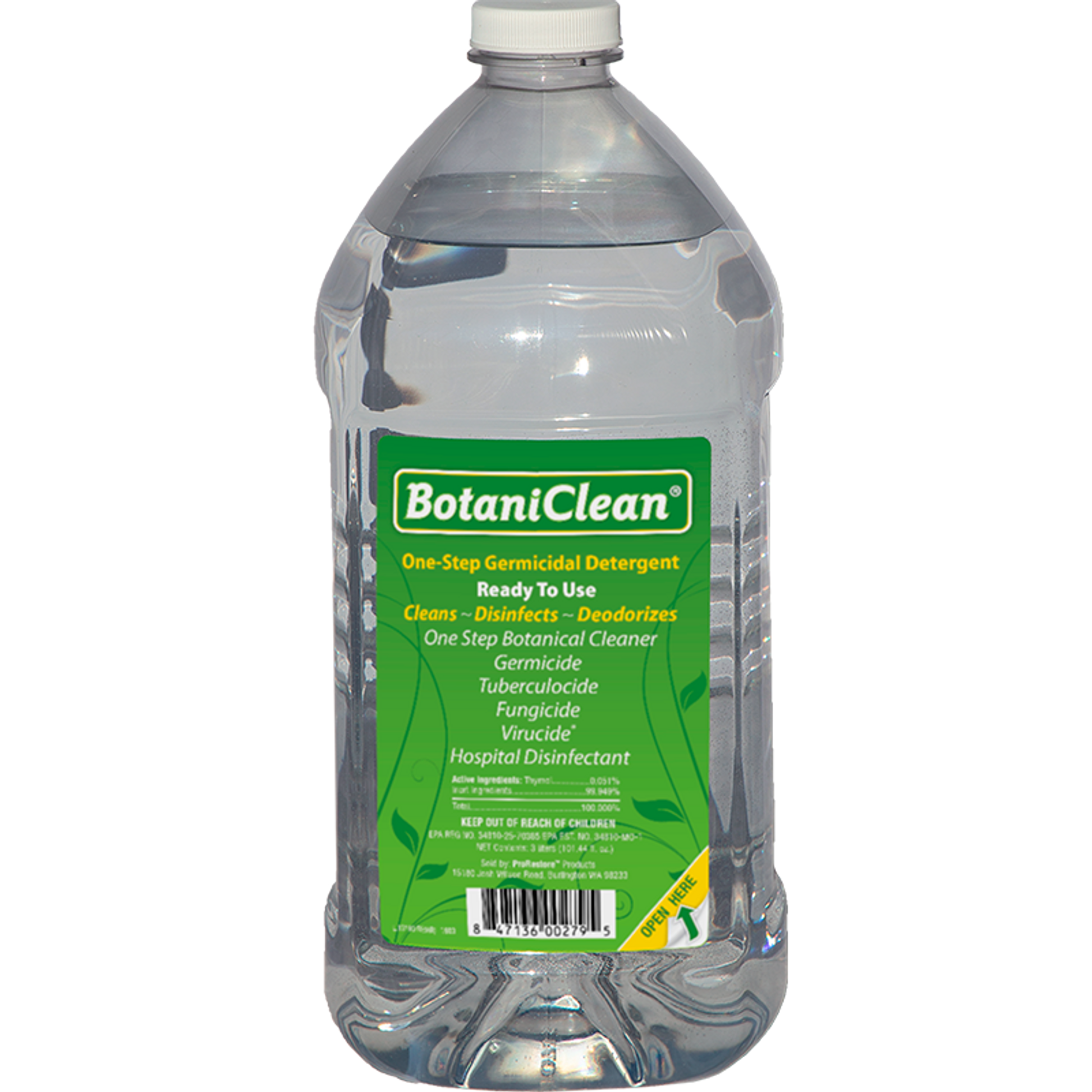 BotaniClean Disinfectant 101812 – 3 Liter Bottle - Case of 4