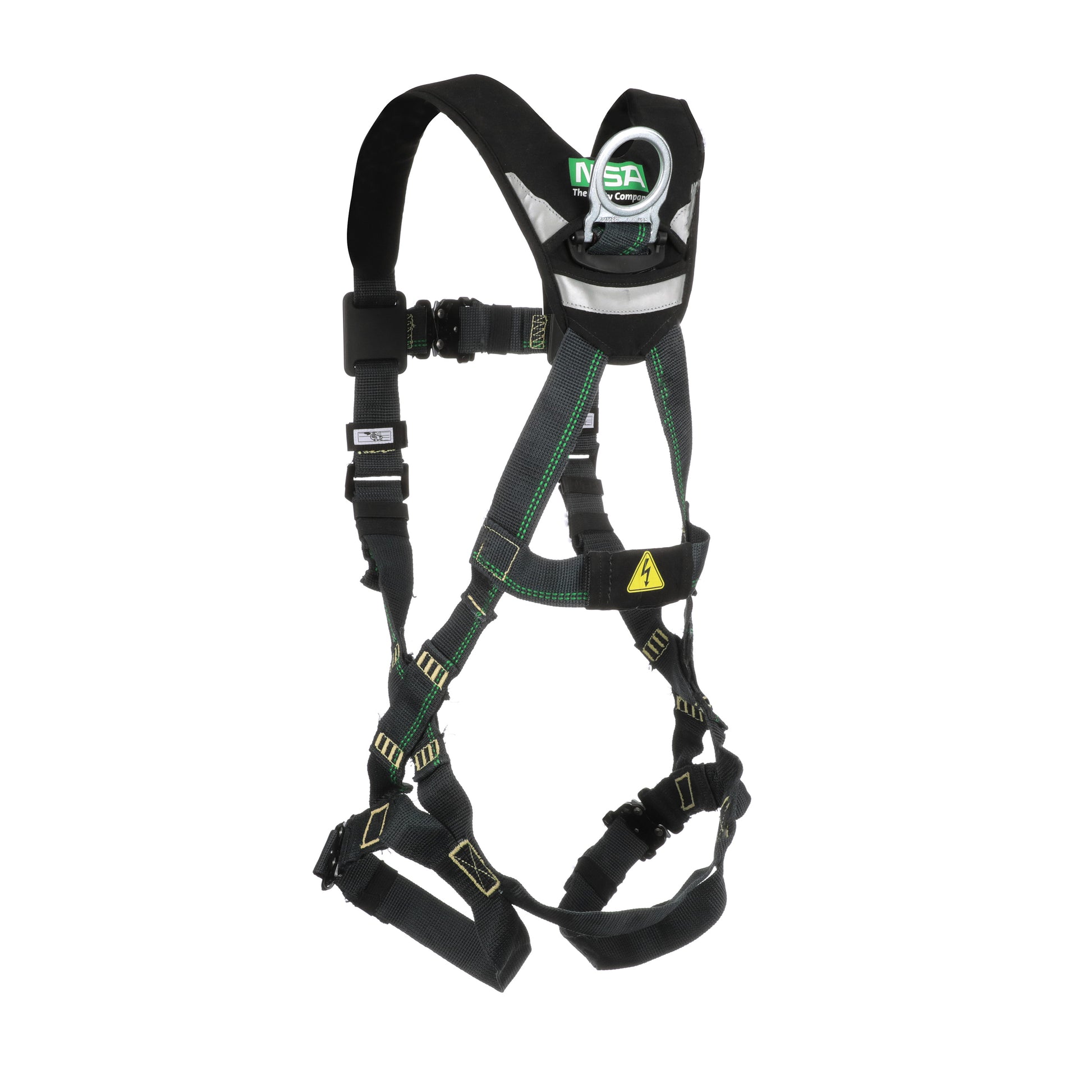 MSA EVOTECH Arc Flash Harness w/Back D-Ring - Quick-Connect leg straps - Shoulder Padding - X-Small (XSM) - 10150143